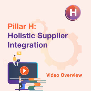 Pillar H:  Holistic Supplier Integration Video Overview